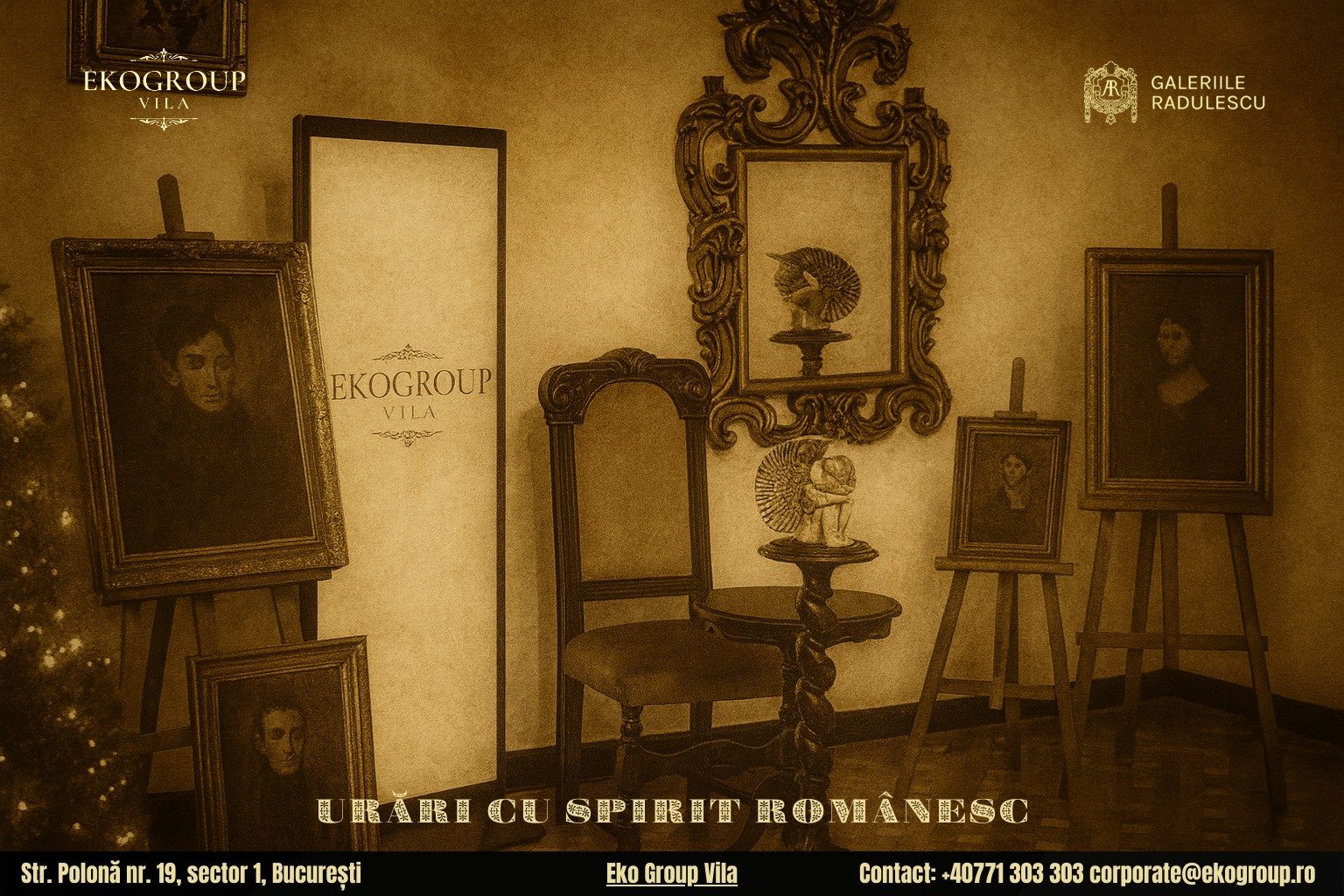 Urări de Crăciun inspirate din perioada interbelică, un spectacol cultural la Eko Group Vila